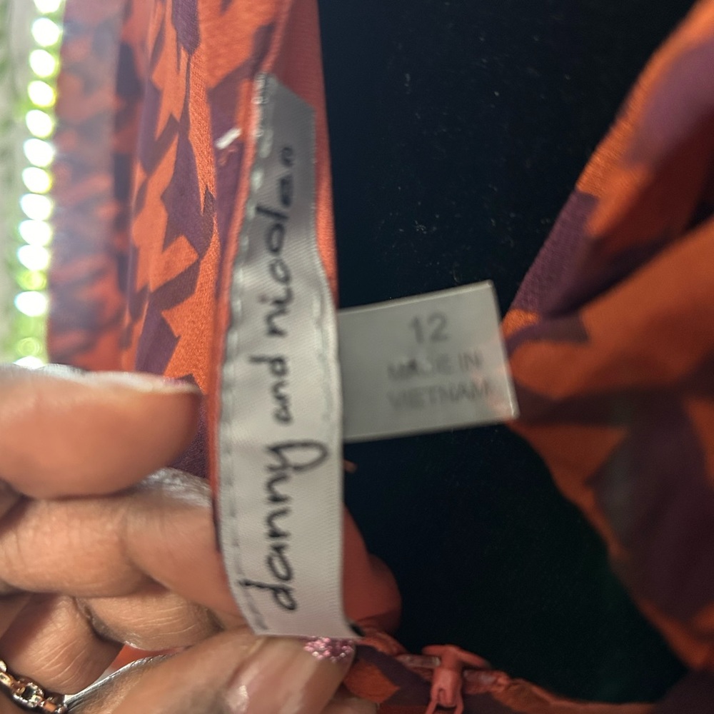 DANNY & NICOLE 3/4 sleeve maxi dress size 12 - Picture 4 of 6